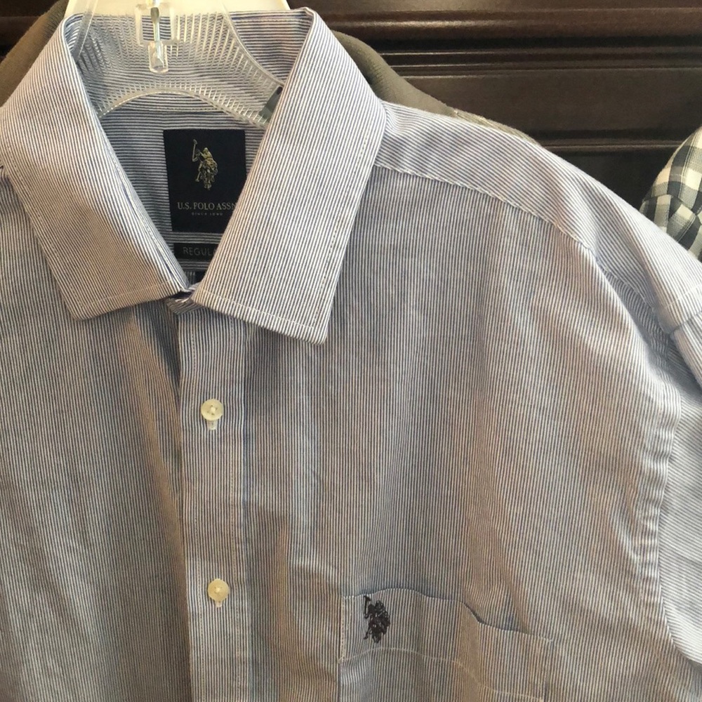 Men’s U.S polo assn long sleeve button up - Picture 2 of 2